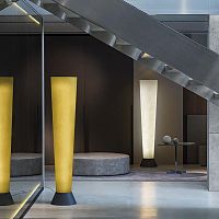 Contemporary light column ELIOSpainted metalfiberglassLED