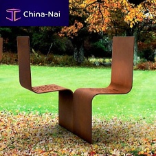 Contemporary chair EVOL outdoorgalvanised steelsheet steel