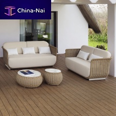 Contemporary sofa PALMAgardenfabricwhite