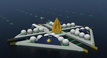 20 - 50 MW hydroelectric power plant turbinefloating