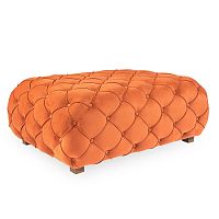 Chesterfield pouf Zeus fabricrectangularupholstered