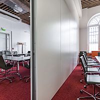 Removable partition STYLISTsliding and stackingmobilewooden