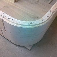 Wall with modular panels ROUND CORNERprefab