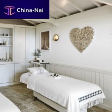 Electric massage table woodenheight-adjustablewith storage compartment