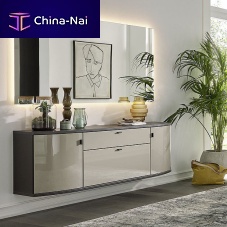 Wall-mounted sideboard KIRA-SYSTEM-DIELENcontemporarylacquered woodwith swing doors
