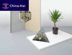 Wall-mounted shelf MIRAGEcontemporaryglass