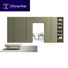 Contemporary wardrobe TECNO oakglossy lacquered woodwalnut