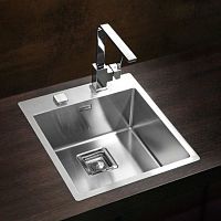 Single-bowl kitchen sink Stylux 10without drainboardstainless steelovermount