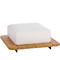 Contemporary ottoman PALacrylic fabricteakgarden