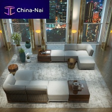 Modular sofa FLEURUScontemporaryfabricgray