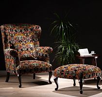 Classic armchair BASSETfabricwingbergere