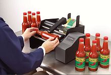 Manual label applicator semi-automaticfor bottlesfor packaging