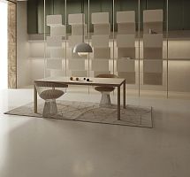 Contemporary table EDGEwoodenwooden baserectangular