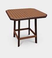 Traditional high bar table BST-44recycled plasticsquarefor bar