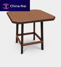 Traditional high bar table BST-44recycled plasticsquarefor bar