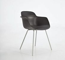 Contemporary chair NORTH 56indoormetalmetal base