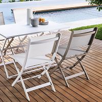 Contemporary chair QUEEN outdoorTextilene®aluminum base