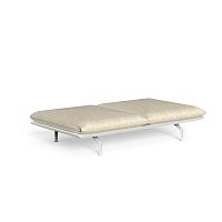 Contemporary garden bench CRUISE aluminumfabricwithout backrest