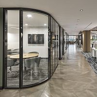 Removable partition ALNOPLAN F100modularglasswooden
