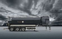 Semi-tanker trailer ECOVAC 3-axletowedfor tank