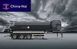Semi-tanker trailer ECOVAC 3-axletowedfor tank