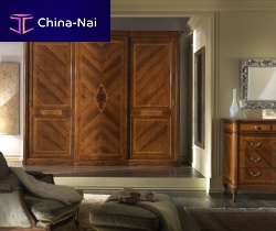 Traditional wardrobe G 706walnutwith sliding doorfor hotel