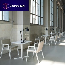 Contemporary chair BABELAindoorfabricwooden base