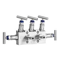 5-way manifold FZ50stainless steelfor pressure measurement devicesfor gas