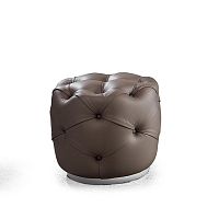 Chesterfield pouf MPLACEfabricleatherround