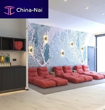 Contemporary armchair SIT POOLfabricwith removable coverwith headrest