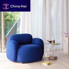 Contemporary lounge chair GEM textilefoamoak