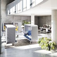 Modular sofa PRIVEcontemporaryfabricgray
