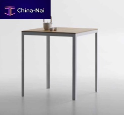 Contemporary high bar table TYPElacquered steelaluminumsquare