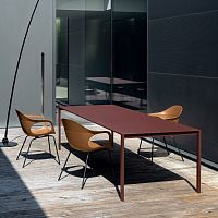 Contemporary table Thin-Kwoodenglassaluminum