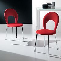 Contemporary chair VITTORIAindoorfabricleather