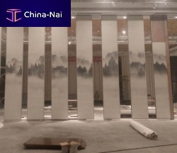 Acoustic partition removableslidingaluminum