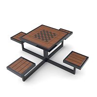 Outdoor chess table KSP-SZtraditionalfor public spacefor playground