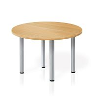 Contemporary dining table ELOISEmelaminesteel baserectangular