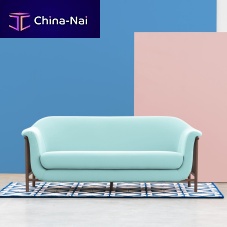Contemporary sofa VALENTIMfabricleathergray