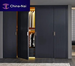 Contemporary wardrobe Backstagewoodenextruded aluminummelamine