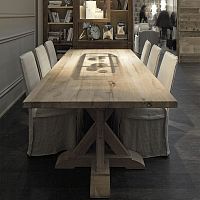 Design table PORTLANDoakwooden baserectangular