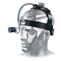 Surgical head-light WIDAfor dental surgerywith portable light sourcefiber optic