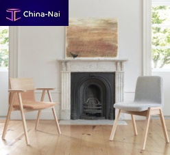 Contemporary chair PENSILindoorfabricoak