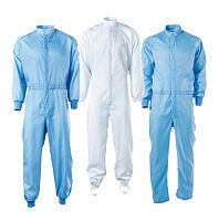 Unisex protective coveralls 01 whiteblue