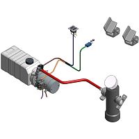 Mini hydraulic power pack 70M337X1PAwith DC motorcylinderfor trucks