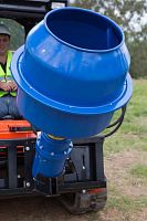 Hydraulic concrete mixer for skid steer loaderstraditional