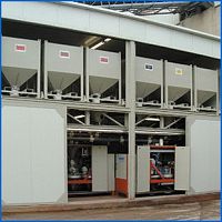 Granules mixing and metering unit for the electronics industrypneumatic