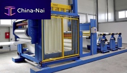 Fabric accumulator with mobile rollers M210-30spindle