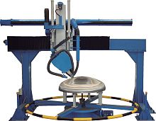Rotating table grinding polishing machine MR/1UT-CNC BRIDGE