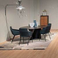 Contemporary chair TUSAindoorfabricleather